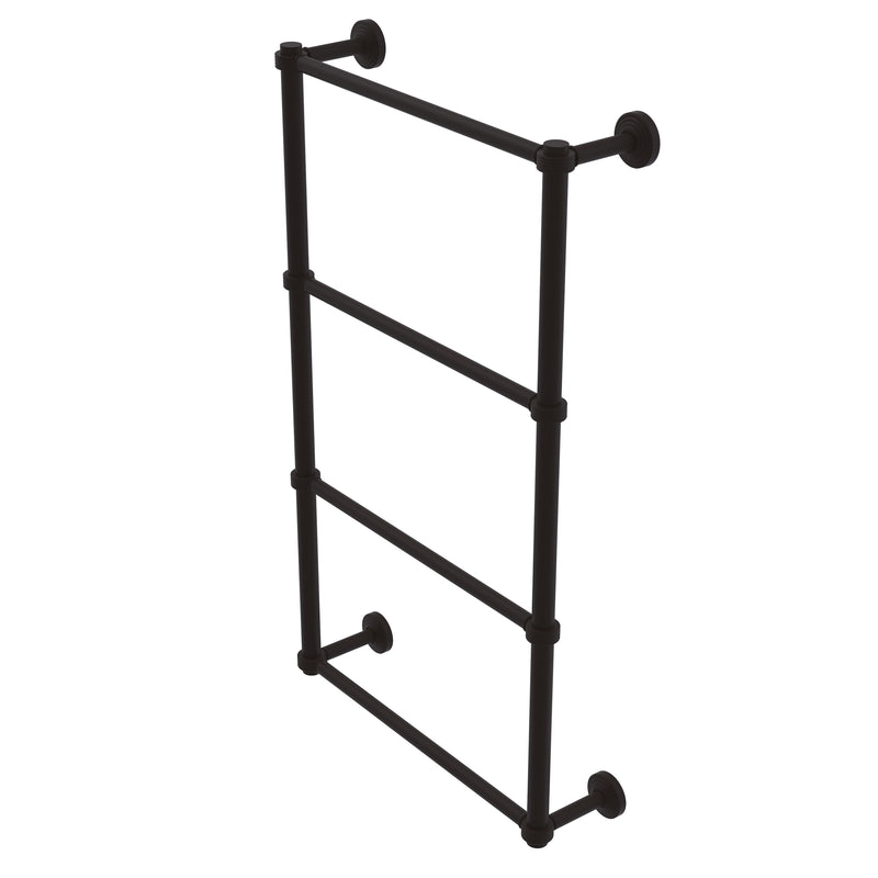 Allied Brass Waverly Place Collection 4 Tier 24 Inch Ladder Towel Bar with Groovy Detail WP-28G-24-ORB