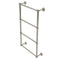 Allied Brass Waverly Place Collection 4 Tier 24 Inch Ladder Towel Bar with Groovy Detail WP-28G-24-PNI