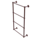 Allied Brass Waverly Place Collection 4 Tier 30 Inch Ladder Towel Bar with Groovy Detail WP-28G-36-CA