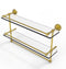 Allied Brass 22 Inch Gallery Double Glass Shelf with Towel Bar WP-2TB-22-GAL-PB