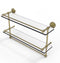 Allied Brass 22 Inch Gallery Double Glass Shelf with Towel Bar WP-2TB-22-GAL-UNL