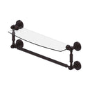 Allied Brass Waverly Place Collection 18 Inch Glass Vanity Shelf with Integrated Towel Bar WP-33TB-18-ABZ