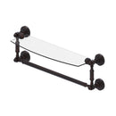 Allied Brass Waverly Place Collection 18 Inch Glass Vanity Shelf with Integrated Towel Bar WP-33TB-18-VB