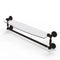 Allied Brass Waverly Place Collection 24 Inch Glass Vanity Shelf with Integrated Towel Bar WP-33TB-24-ORB