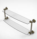 Allied Brass Waverly Place Collection 24 Inch Two Tiered Glass Shelf WP-34-24-ABR