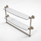 Allied Brass Waverly Place Collection 24 Inch Two Tiered Glass Shelf with Integrated Towel Bar WP-34TB-24-PEW