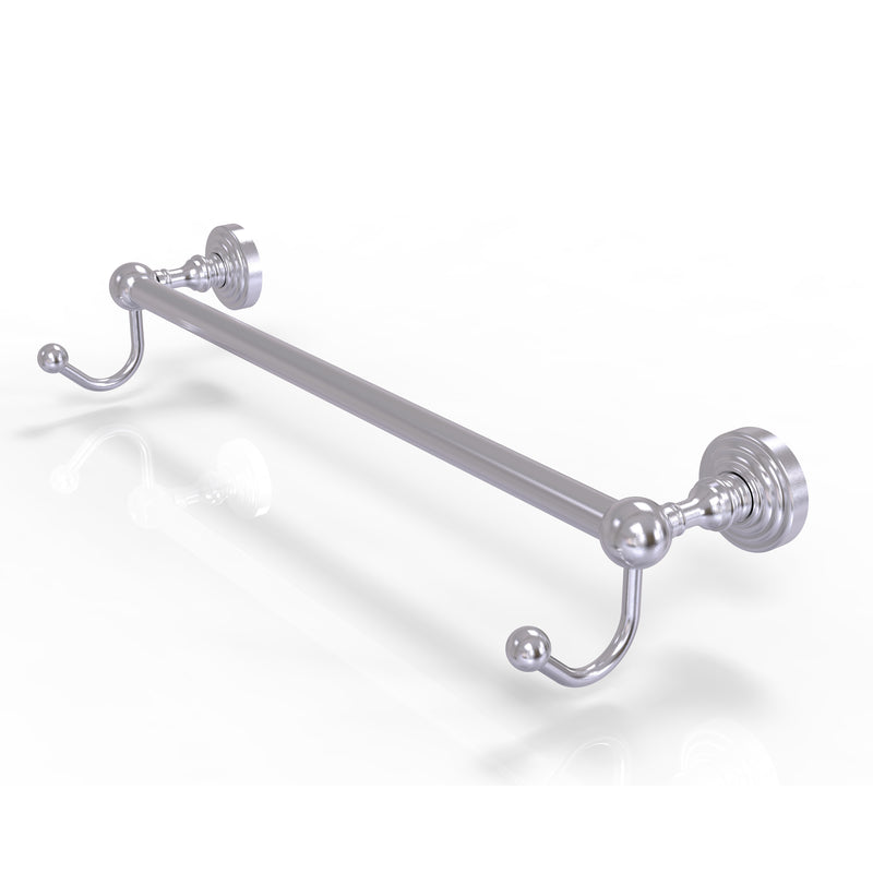 Allied Brass Waverly Place Collection 18 Inch Towel Bar with Integrated Hooks WP-41-18-HK-SCH