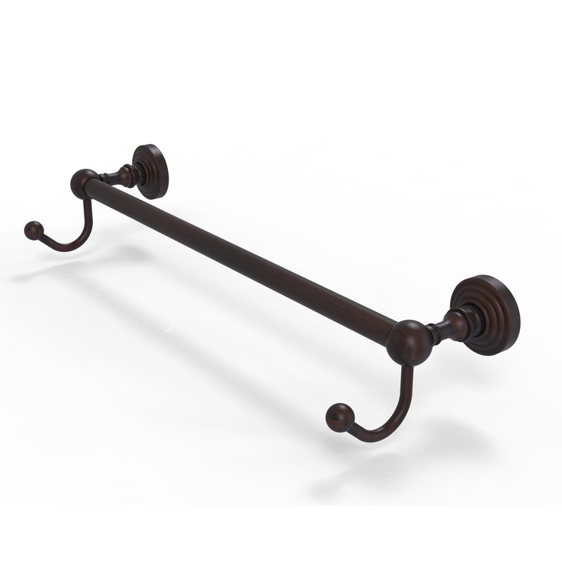 Allied Brass Waverly Place Collection 18 Inch Towel Bar with Integrated Hooks WP-41-18-HK-VB