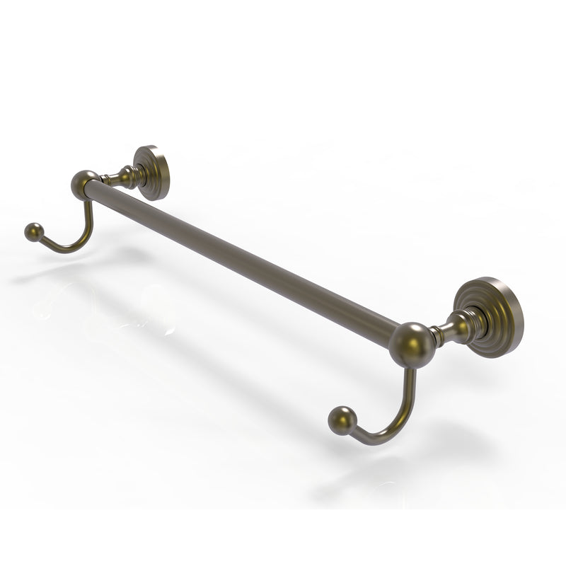 Allied Brass Waverly Place Collection 24 Inch Towel Bar with Integrated Hooks WP-41-24-HK-ABR