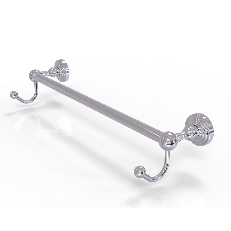 Allied Brass Waverly Place Collection 24 Inch Towel Bar with Integrated Hooks WP-41-24-HK-PC