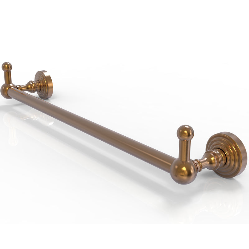 Allied Brass Waverly Place Collection 24 Inch Towel Bar with Integrated Hooks WP-41-24-PEG-BBR