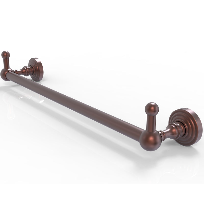 Allied Brass Waverly Place Collection 24 Inch Towel Bar with Integrated Hooks WP-41-24-PEG-CA