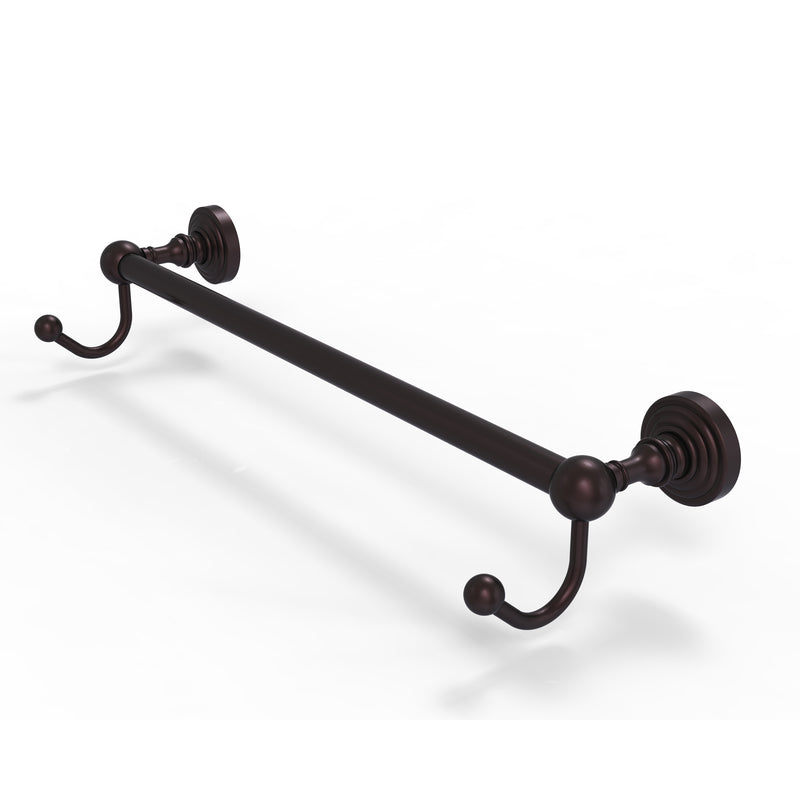 Allied Brass Waverly Place Collection 30 Inch Towel Bar with Integrated Hooks WP-41-30-HK-ABZ