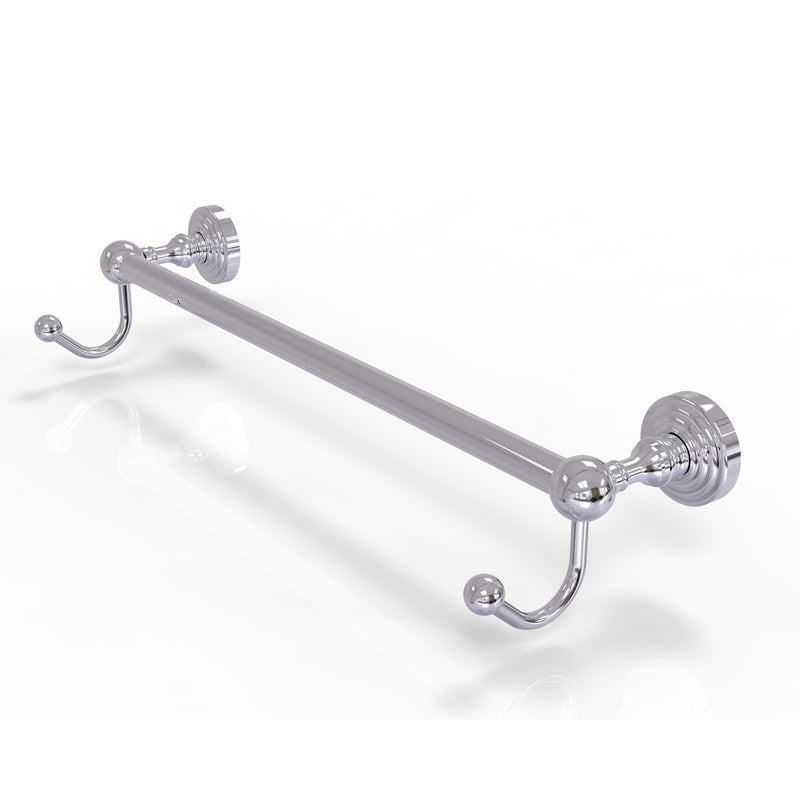 Allied Brass Waverly Place Collection 36 Inch Towel Bar with Integrated Hooks WP-41-36-HK-PC