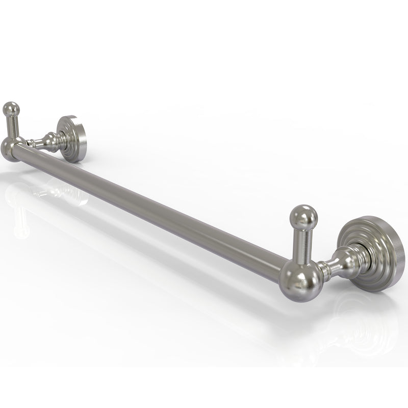 Allied Brass Waverly Place Collection 36 Inch Towel Bar with Integrated Hooks WP-41-36-PEG-SN