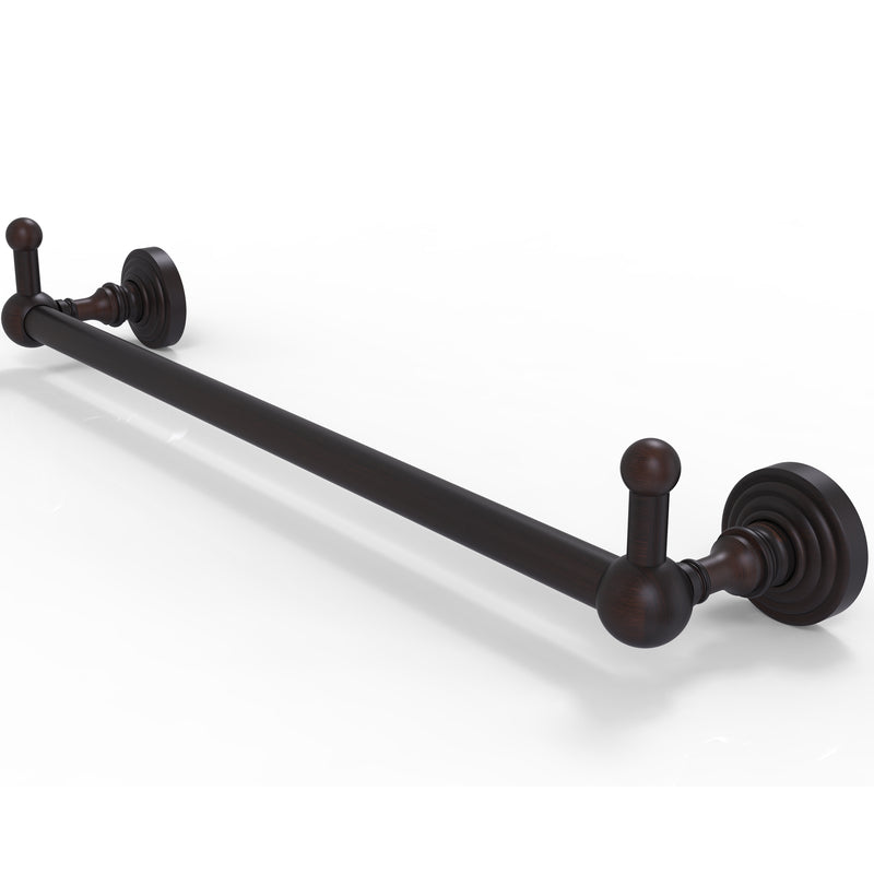 Allied Brass Waverly Place Collection 36 Inch Towel Bar with Integrated Hooks WP-41-36-PEG-VB