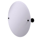 Allied Brass Frameless Round Tilt Mirror with Beveled Edge WP-90-BKM