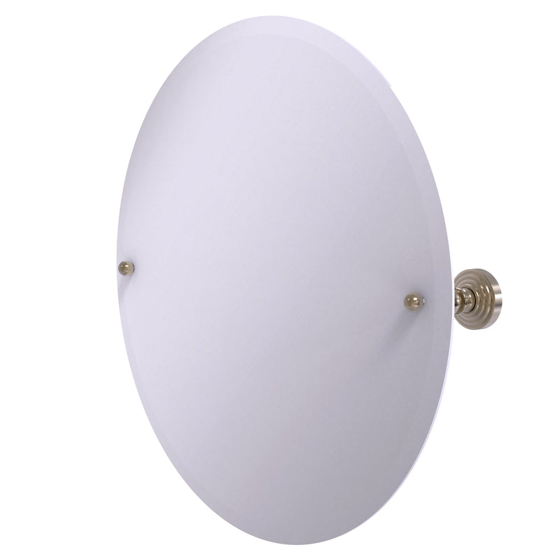 Allied Brass Frameless Round Tilt Mirror with Beveled Edge WP-90-PEW