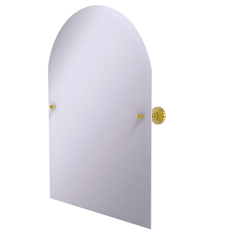 Allied Brass Frameless Arched Top Tilt Mirror with Beveled Edge WP-94-PB