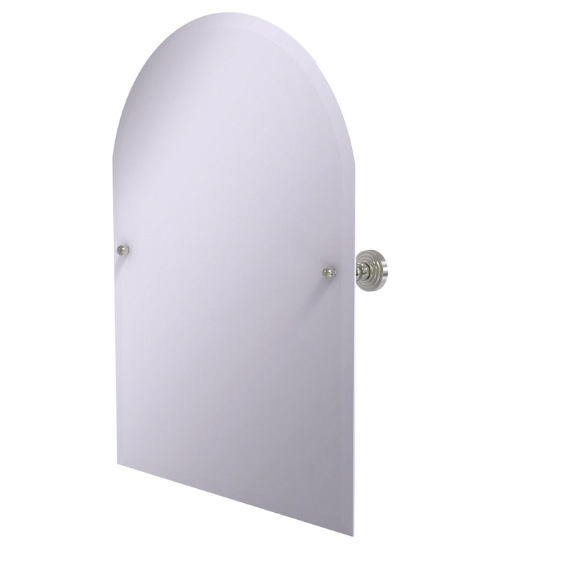 Allied Brass Frameless Arched Top Tilt Mirror with Beveled Edge WP-94-SN
