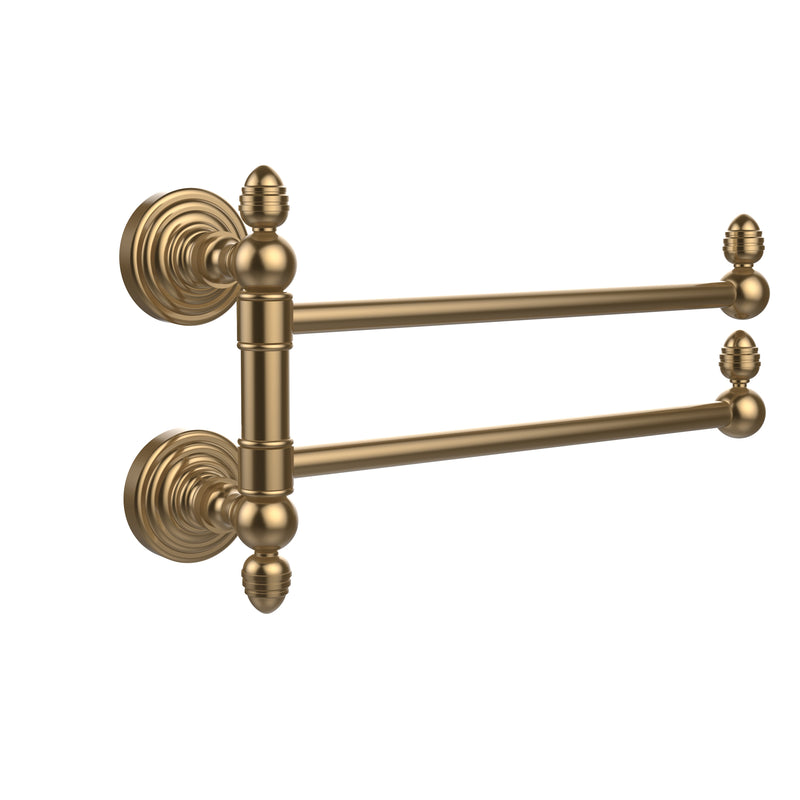 Allied Brass Waverly Place Collection 2 Swing Arm Towel Rail WP-GTB-2-BBR