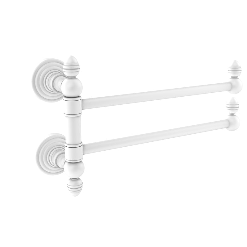 Allied Brass Waverly Place Collection 2 Swing Arm Towel Rail WP-GTB-2-WHM