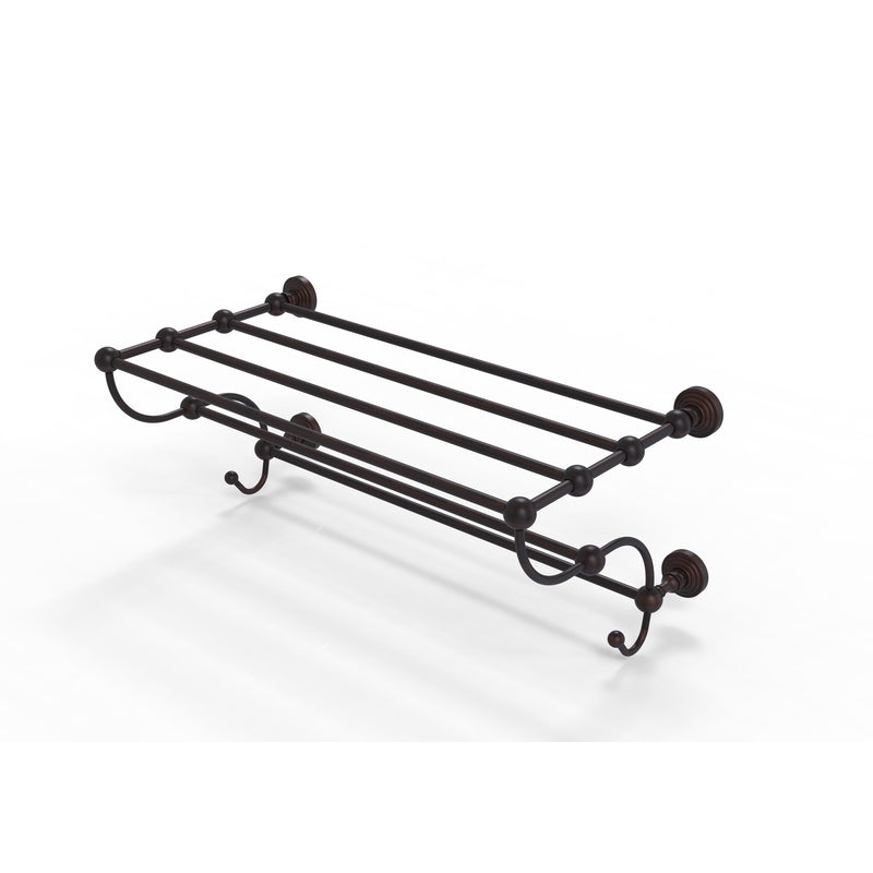 Allied Brass Waverly Place Collection 24 Inch Train Rack Towel Shelf WP-HTL-24-5-VB