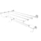 Allied Brass Waverly Place Collection 24 Inch Train Rack Towel Shelf WP-HTL-24-5-WHM