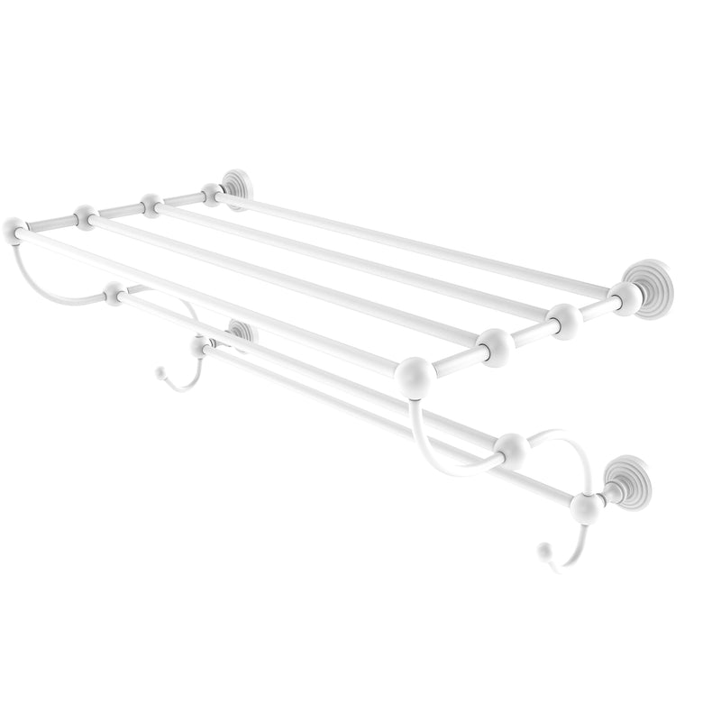 Allied Brass Waverly Place Collection 24 Inch Train Rack Towel Shelf WP-HTL-24-5-WHM