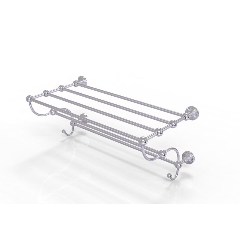 Allied Brass Waverly Place Collection 36 Inch Train Rack Towel Shelf WP-HTL-36-5-SCH