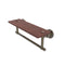 Allied Brass Washington Square Collection 16 Inch Solid IPE Ironwood Shelf with Integrated Towel Bar WS-1TB-16-IRW-ABR