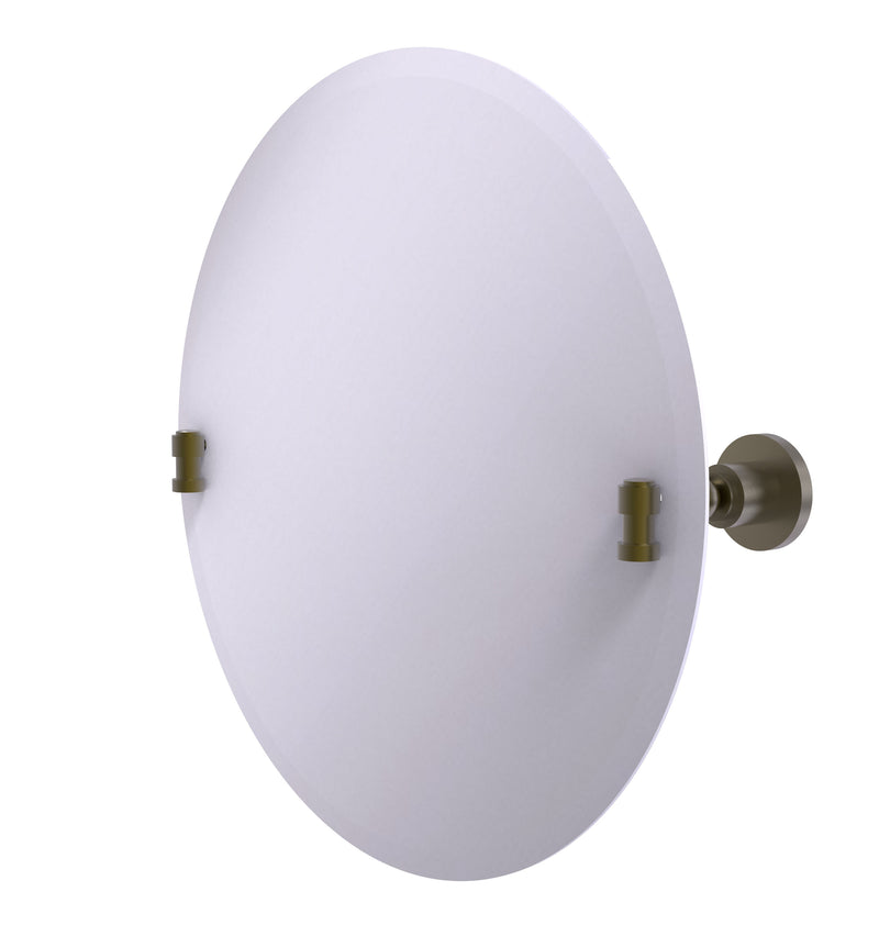 Allied Brass Frameless Round Tilt Mirror with Beveled Edge WS-90-ABR