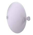 Allied Brass Frameless Round Tilt Mirror with Beveled Edge WS-90-SCH