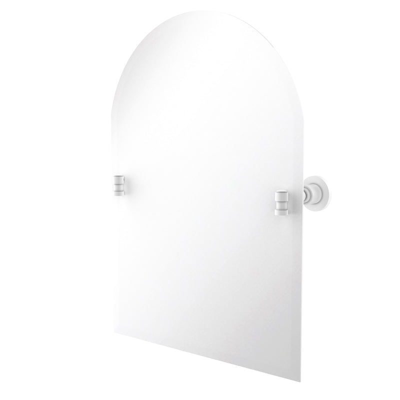 Allied Brass Frameless Arched Top Tilt Mirror with Beveled Edge WS-94-WHM