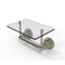 Allied Brass Washington Square Collection Two Post Toilet Tissue Holder with Glass Shelf WS-GLT-24-PNI