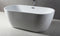 ALFI 67" White Oval Acrylic Free Standing Soaking Bathtub AB8839