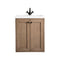 James Martin Chianti 24" Single Vanity Cabinet Whitewashed Walnut with White Glossy Composite Countertop E303V24WWWG