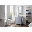 James Martin Copper Cove Encore 30" Single Vanity Silver Gray with 3 cm Arctic Fall Solid Surface Top 301-V30-SL-3AF