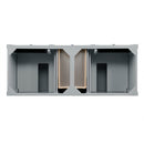 James Martin Brittany 60" Urban Gray Double Vanity with 3 cm Carrara White Top 650-V60D-UGR-3OCAR