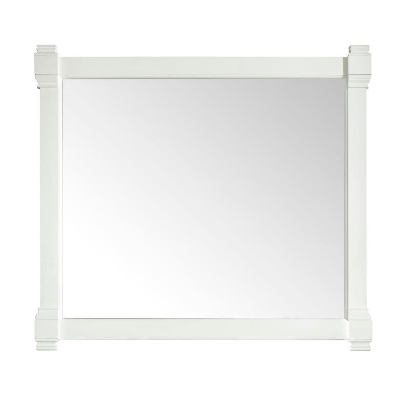 James Martin Brittany 48" Bright White Single Vanity with 3 cm Arctic Fall Solid Surface Top 650-V48-BW-3AF