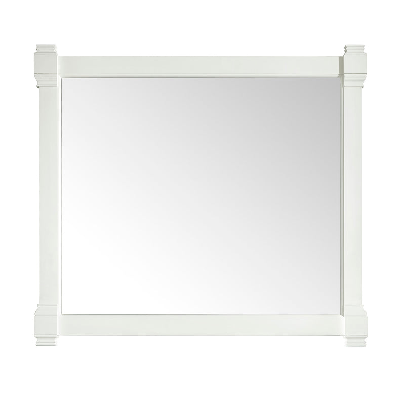 James Martin Brittany 60" Bright White Single Vanity with 3 cm Ethereal Noctis Quartz Top 650-V60S-BW-3ENC