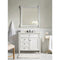 James Martin Brittany 36" Bright White Single Vanity with 3 cm Eternal Marfil Quartz Top 650-V36-BW-3EMR