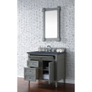 James Martin Brittany 36" Urban Gray Single Vanity with 3 cm Charcoal Soapstone Quartz Top 650-V36-UGR-3CSP