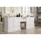 James Martin De Soto 94" Double Vanity Set Bright White with Makeup Table 3 cm Classic White Quartz Top 825-V94-BW-DU-CLW