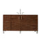 James Martin Metropolitan 60" Single Vanity American Walnut with 3 cm Classic White Quartz Top 850-V60S-AWT-3CLW