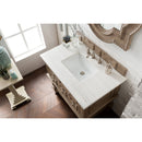 James Martin Castilian 36" Single Vanity Empire Gray with 3 cm Arctic Fall Solid Surface Top 160-V36-EG-3AF