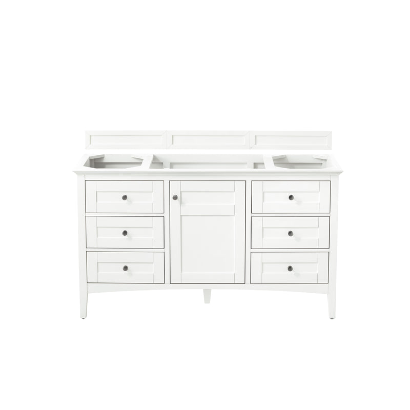 James Martin Palisades 60" Single Vanity Bright White 527-V60S-BW