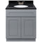 Cherry Bathroom Vanity 30", Absolute Black Granite Top, Faucet LB3B AB314-30CG-3B