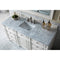 James Martin Bristol 60" Single Vanity Bright White with 3 cm Carrara Marble Top 157-V60S-BW-3CAR