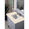 James Martin Palisades 36" Single Vanity Silver Gray with 3 cm Eternal Serena Quartz Top 527-V36-SL-3ESR